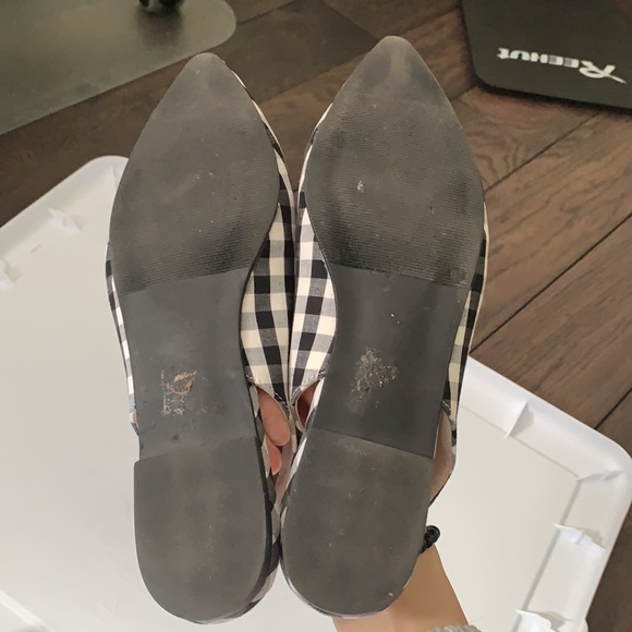 Forever 22 Flat Slingback Check Sandals Size 8 - Picture 2 of 4